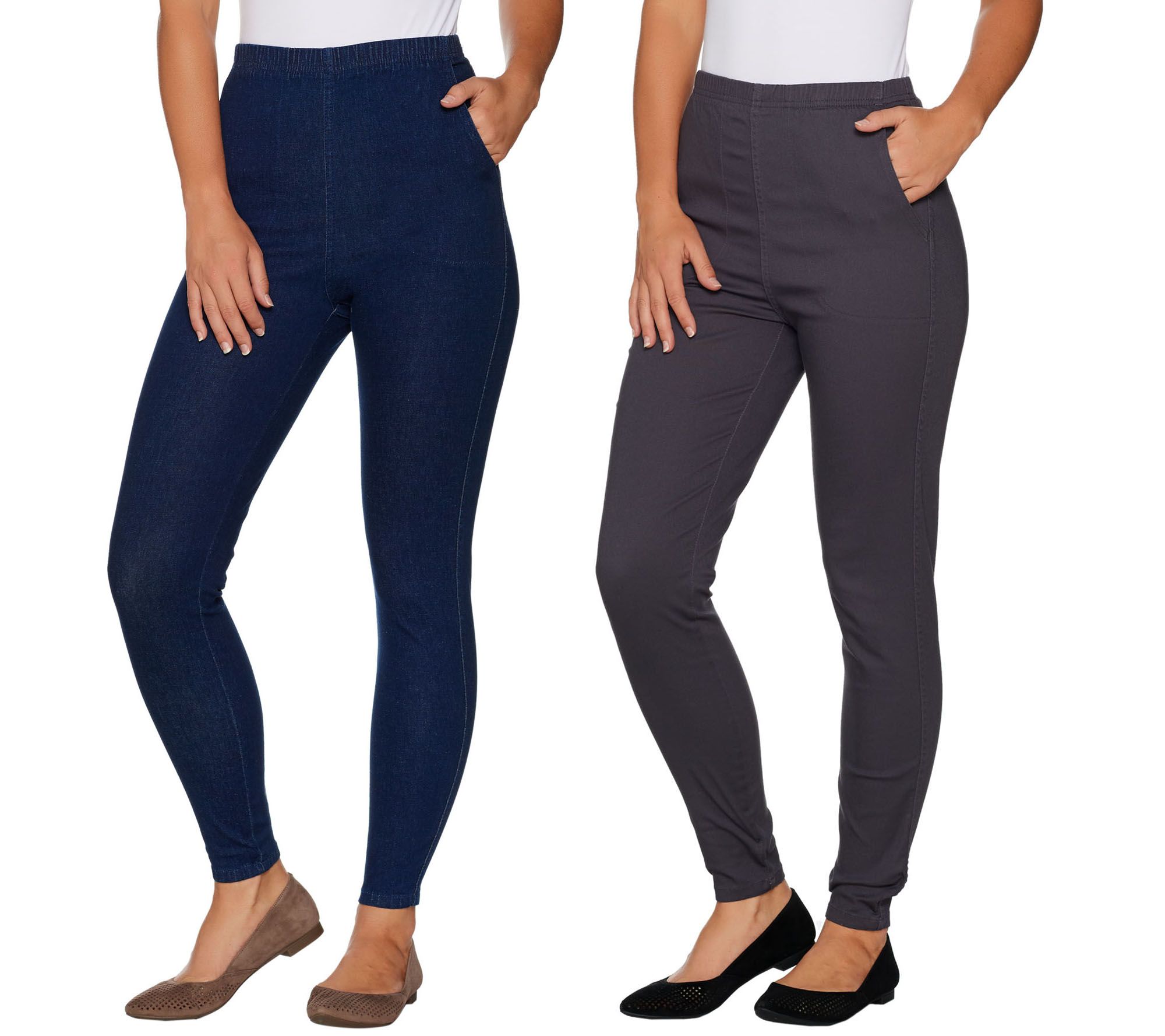 qvc denim and company leggings