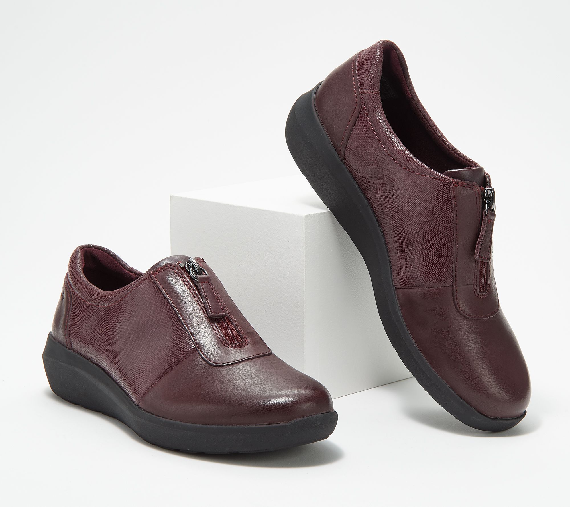 Clarks Collection Leather Slip-On Shoes 