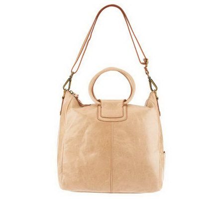 double strap leather hobo bag