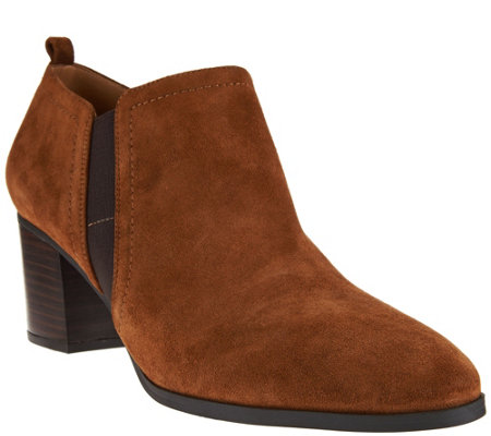Franco Sarto Leather or Suede Ankle Boots - Banner - Page 1 — QVC.com