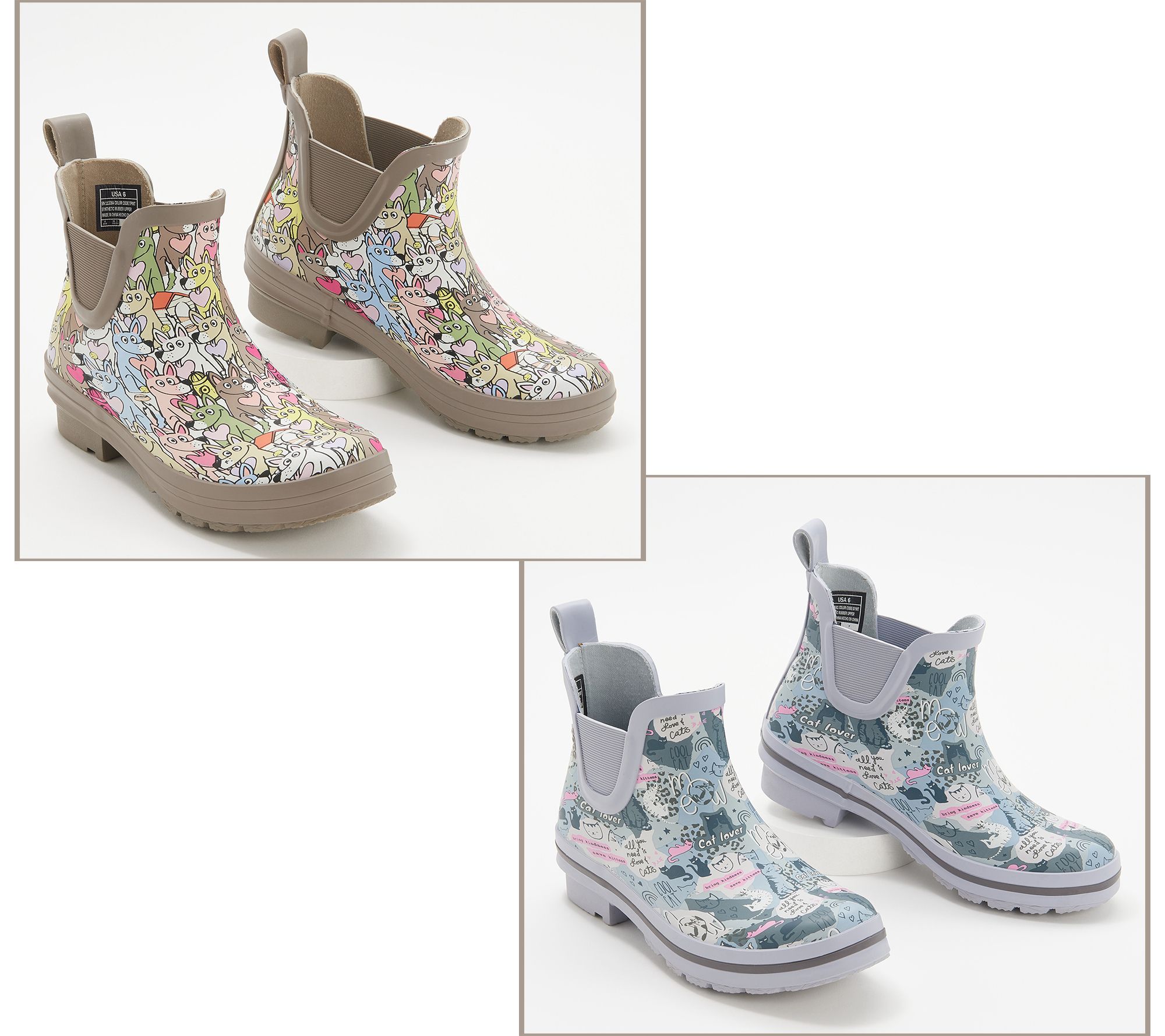 bobs rain boots cats