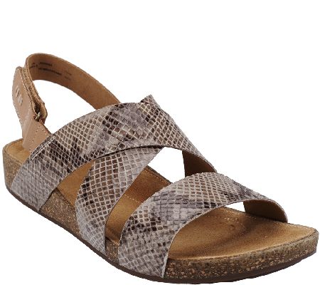 snake strap sandals