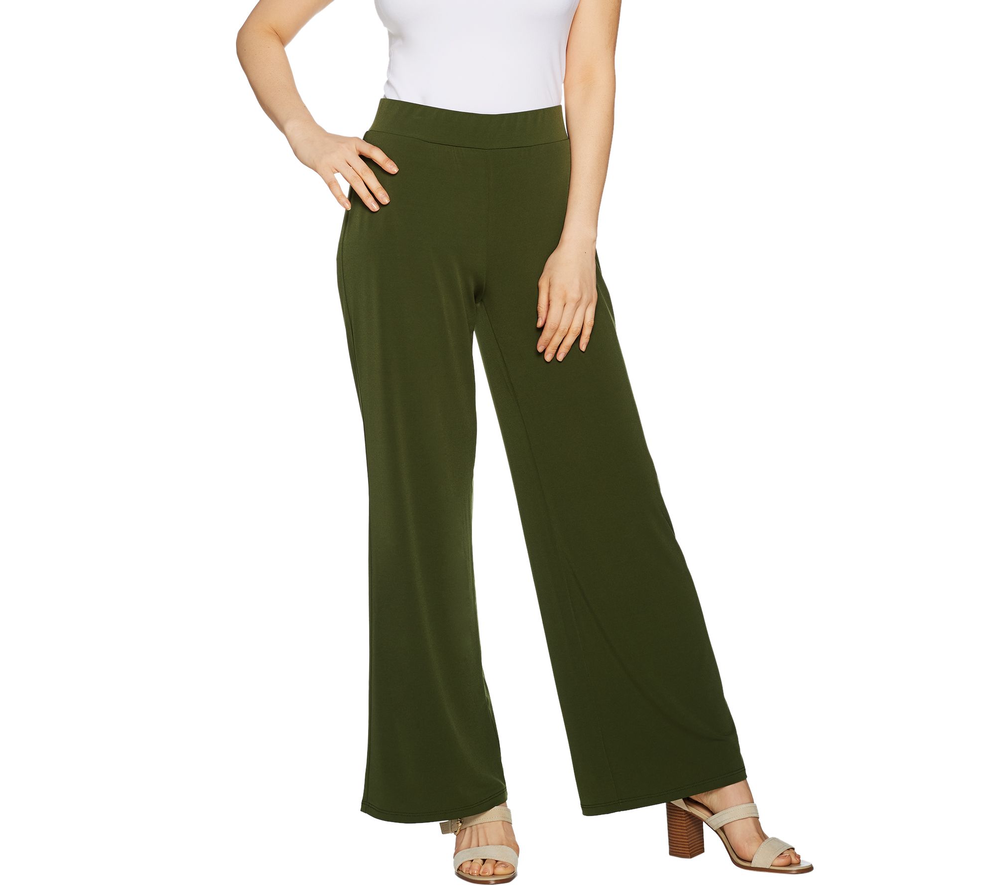 qvc susan graver liquid knit crop pants