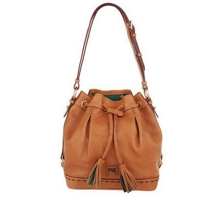 dooney & bourke florentine leather drawstring bag