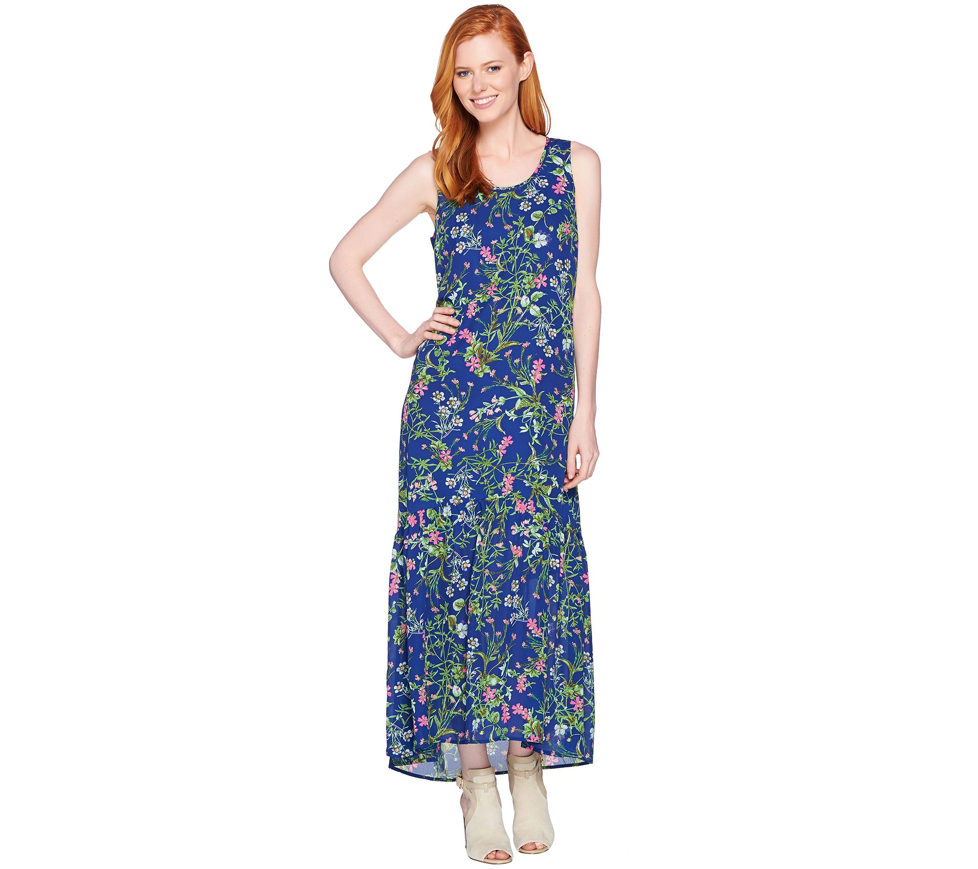 C. Wonder Regular Botanical Floral Print Maxi Dress - A288825