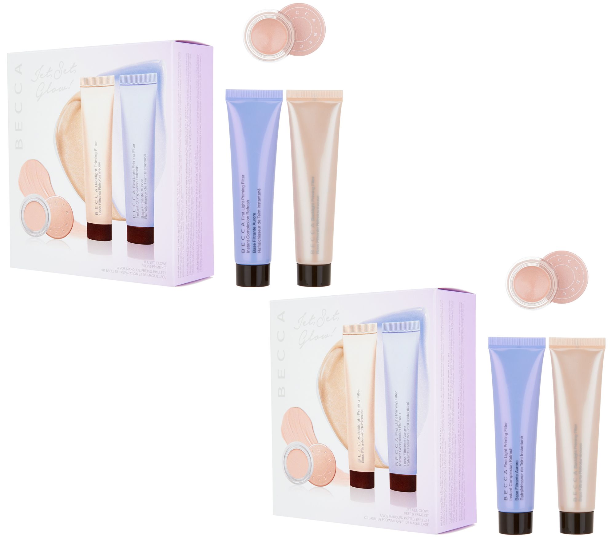 (QVC) Beauty iQ Steal BECCA Set of 2 Jet Set Glow Gift Collections
