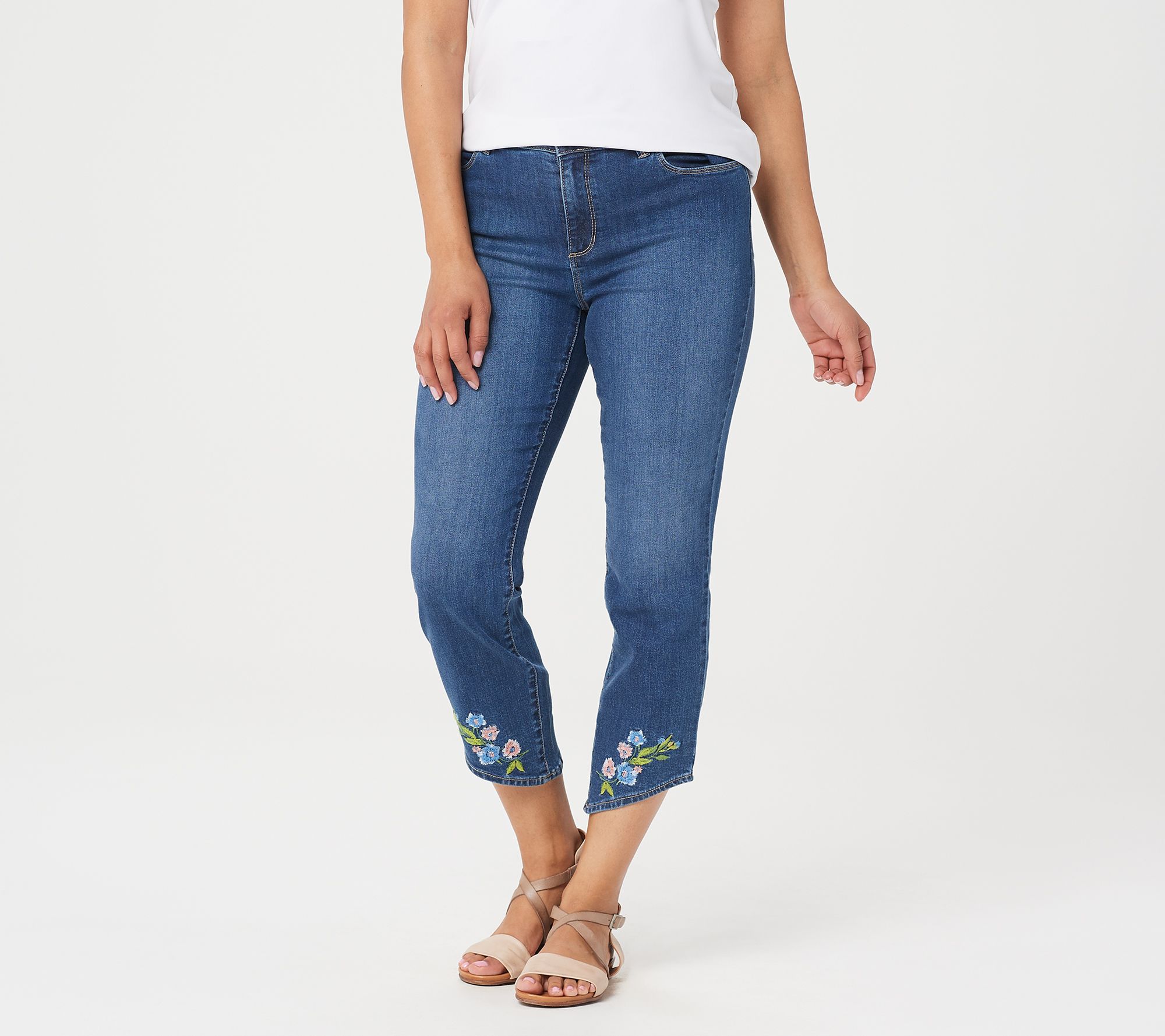 qvc cropped jeans