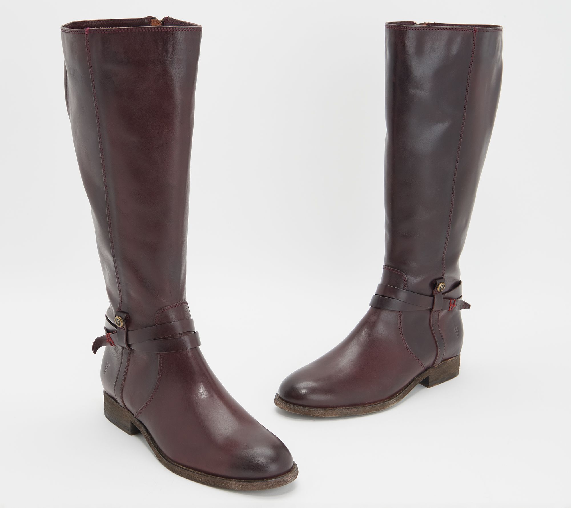 wide calf tall leather boots