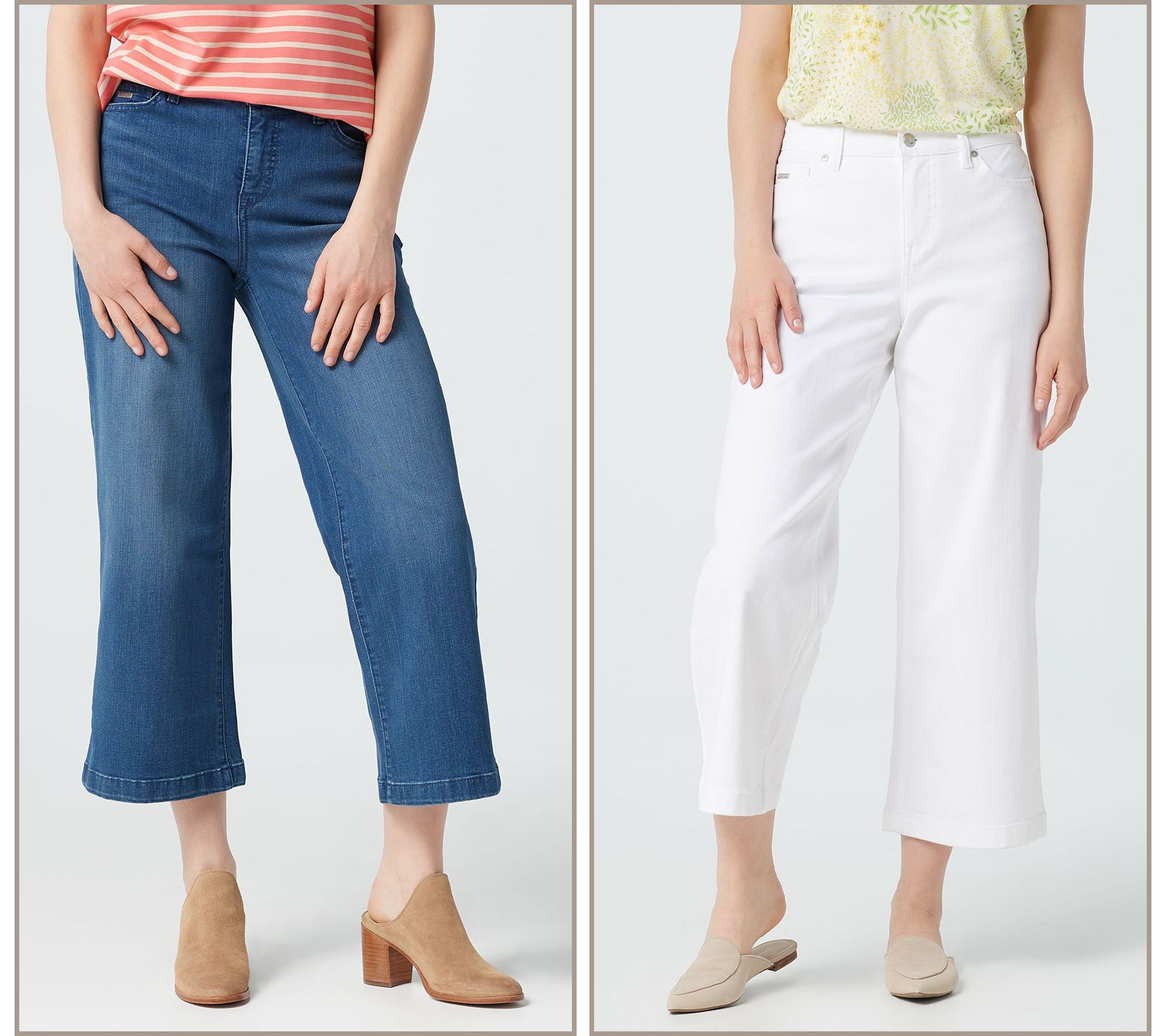 qvc wide leg jeans
