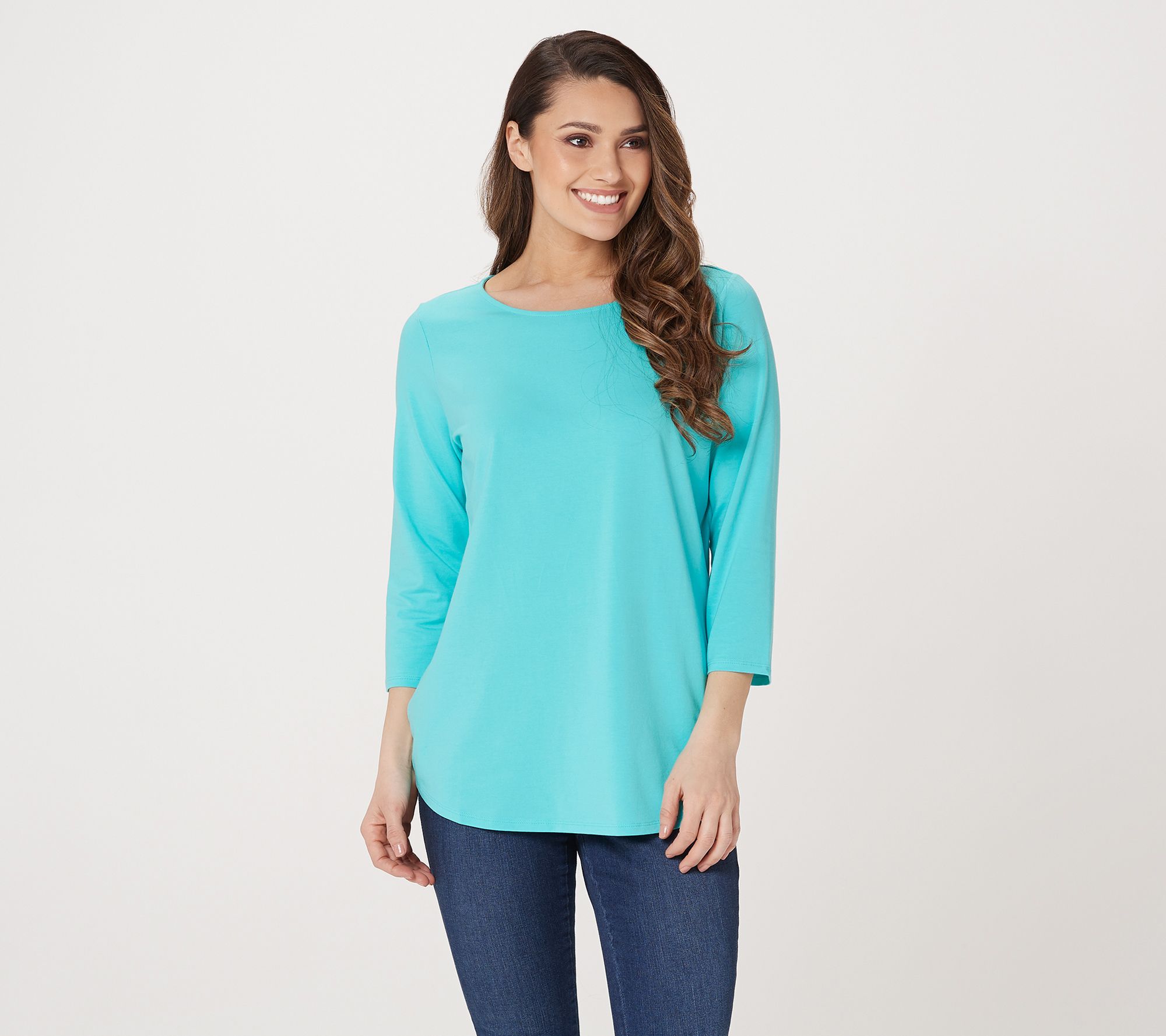 As Is Belle By Kim Gravel Tripleluxe Knit Sleeve Top W Bow Back