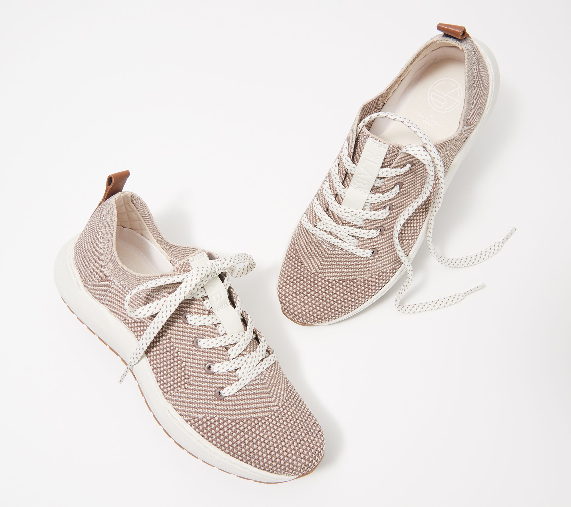 lace up knit sneakers