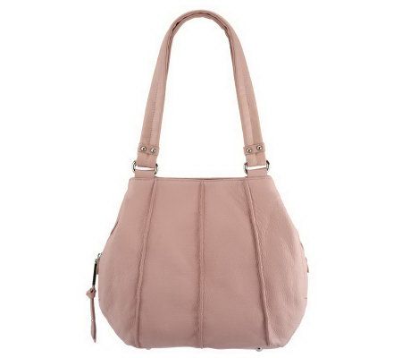Tignanello Pebble Leather Triple Entry A-Line Shopper