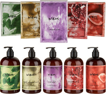 WEN by Chaz Dean Set of 5 Cleansing Conditioners - A303145