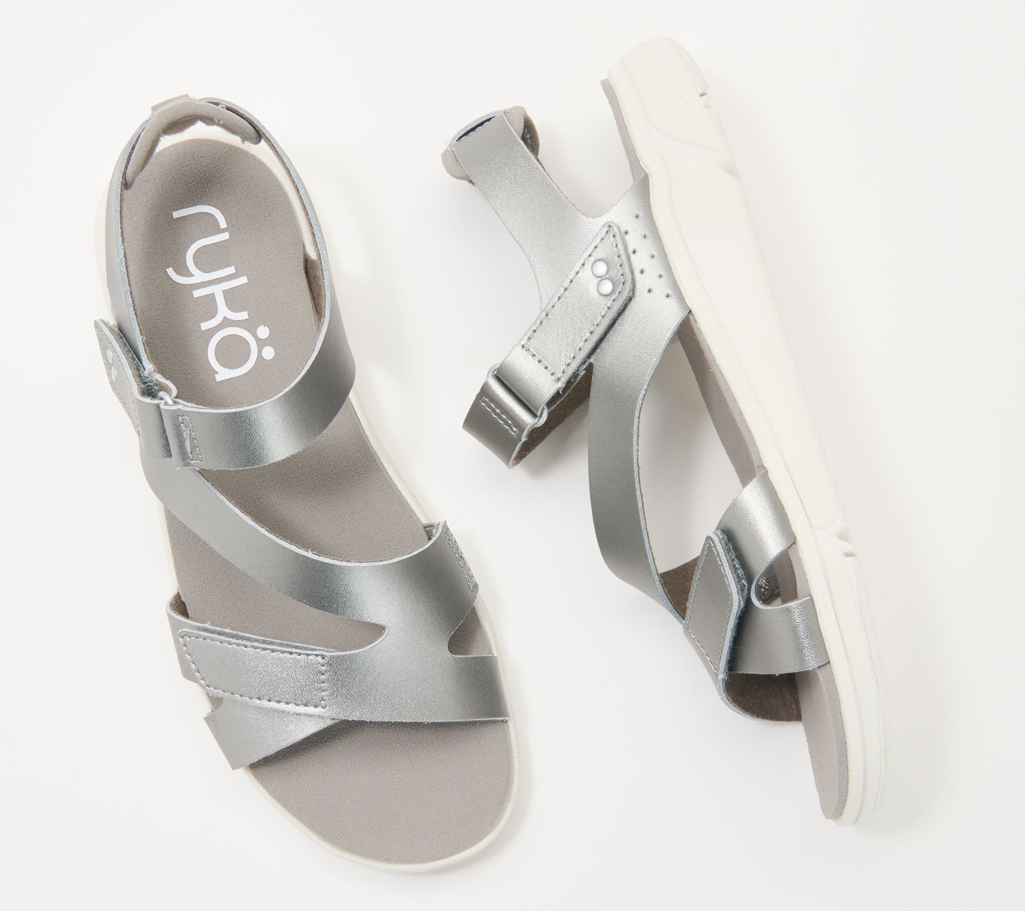 qvc silver sandals