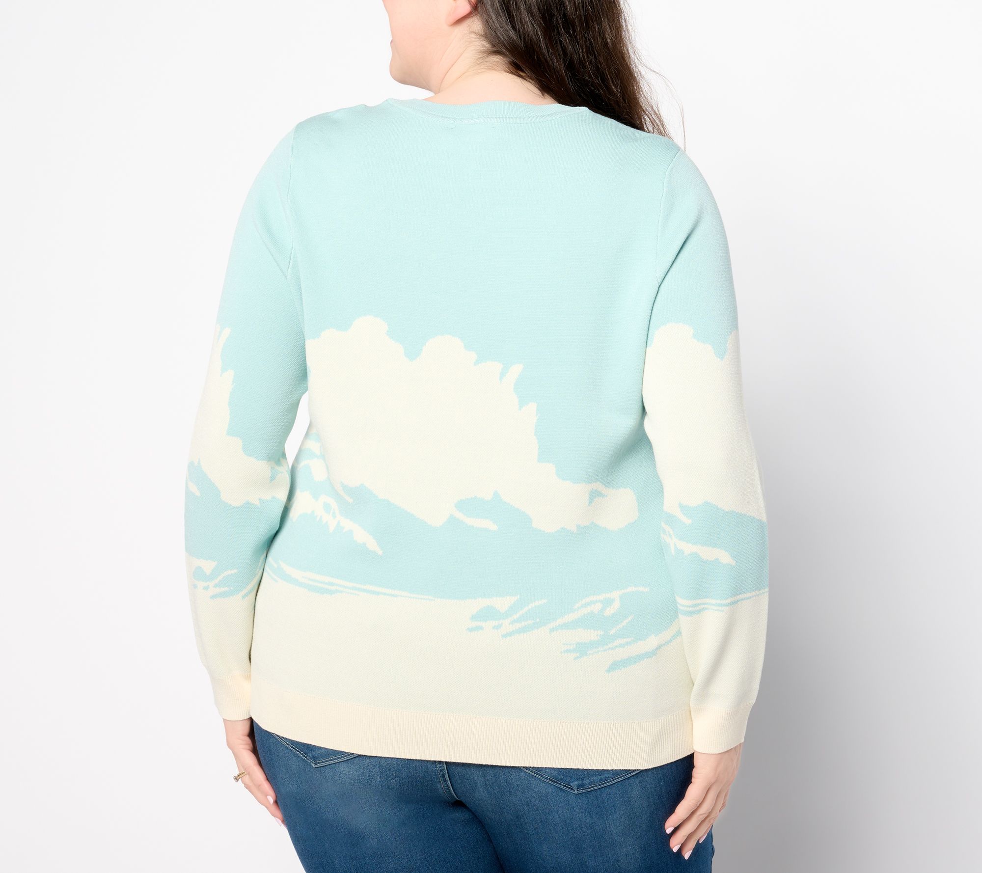 Studio Park X Kerstin Lindquist Women S Holiday Sweater Qvc