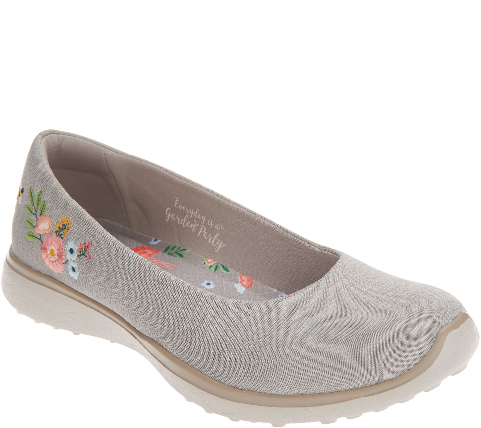 (QVC) Q2 Skechers Heathered Slipon Shoes Botanical Paradise