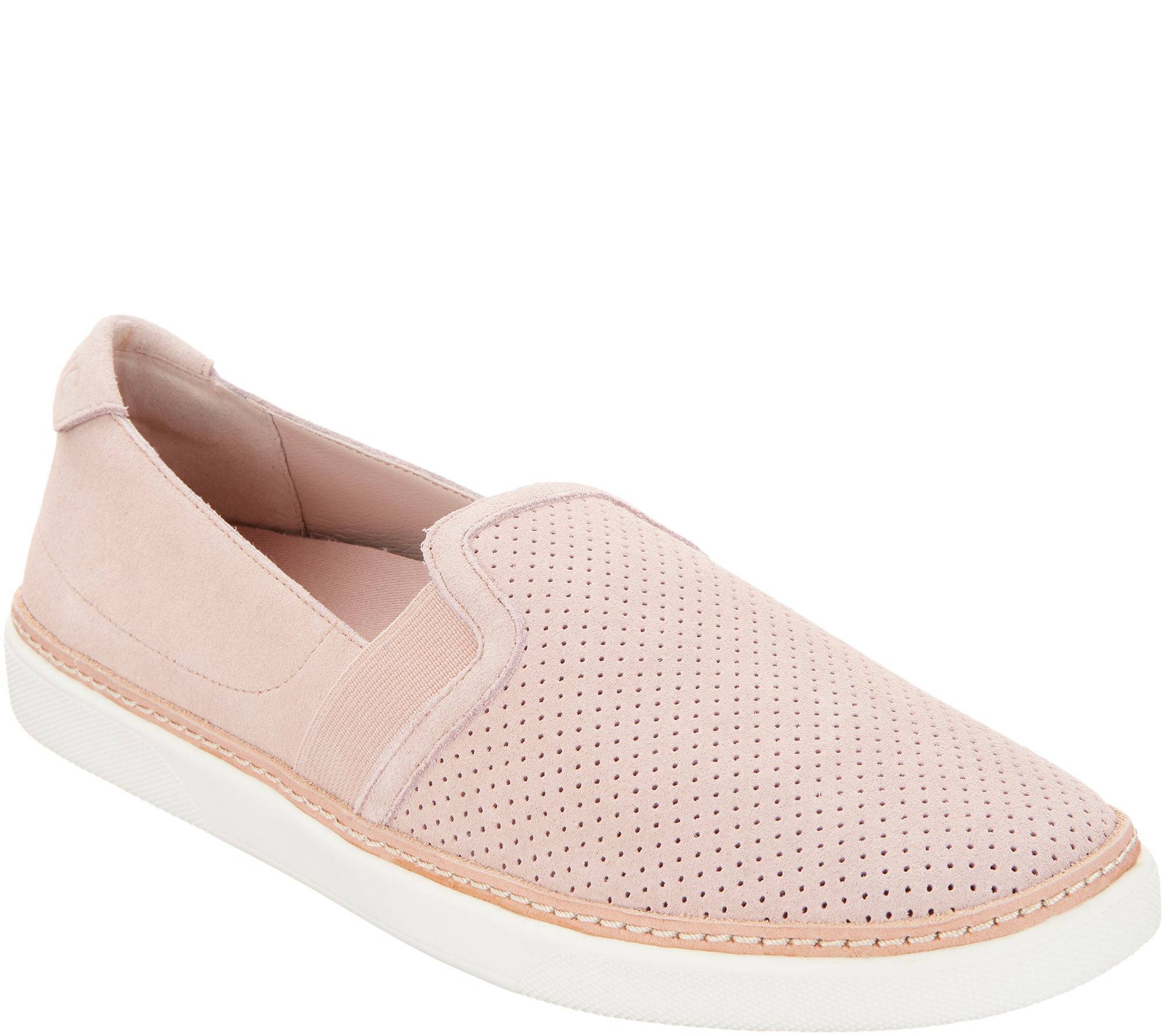 Vionic Perforated Suede Slip-Ons 
