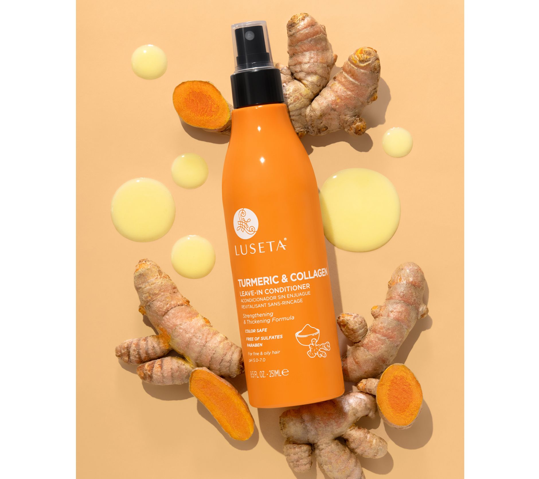 Luseta Turmeric Collagen Leave In Conditioner Oz Qvc