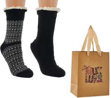 Image result for qvc muk luk cabin socks with faux fur