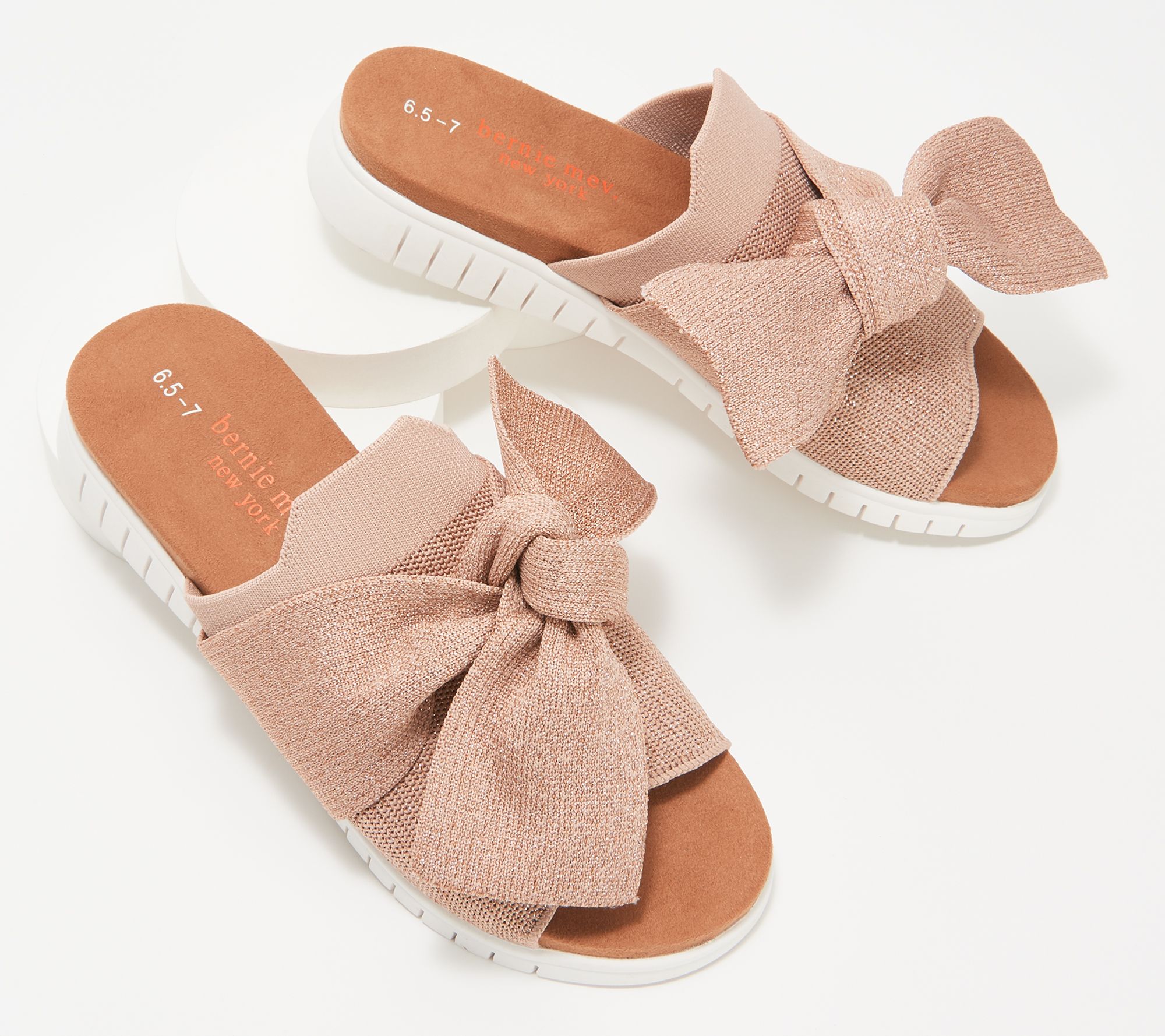 slip on sandals with bow