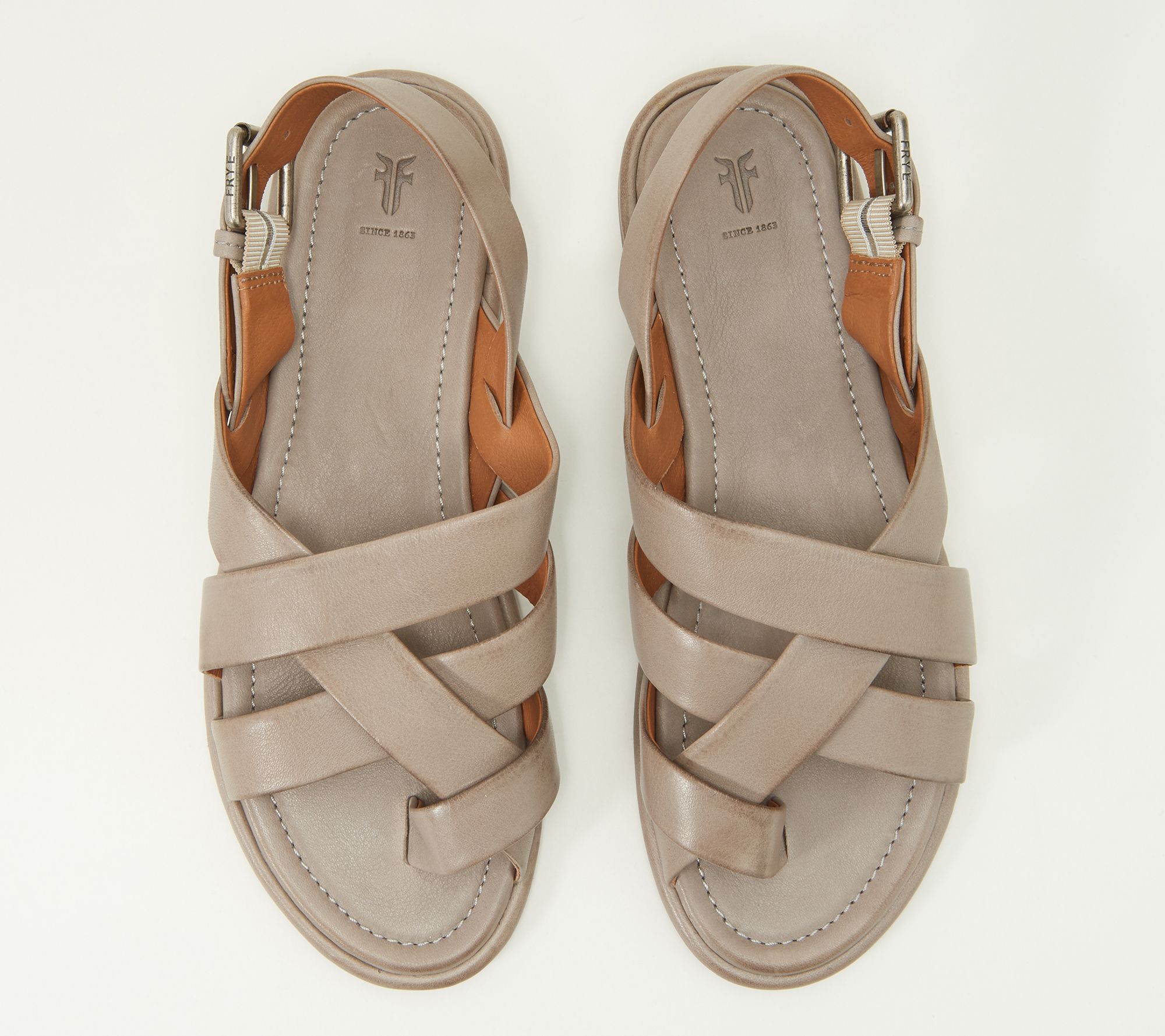 frye leather sandals