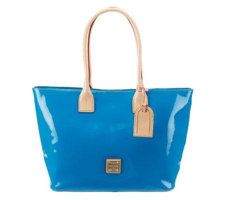 dooney and bourke patent leather shopper