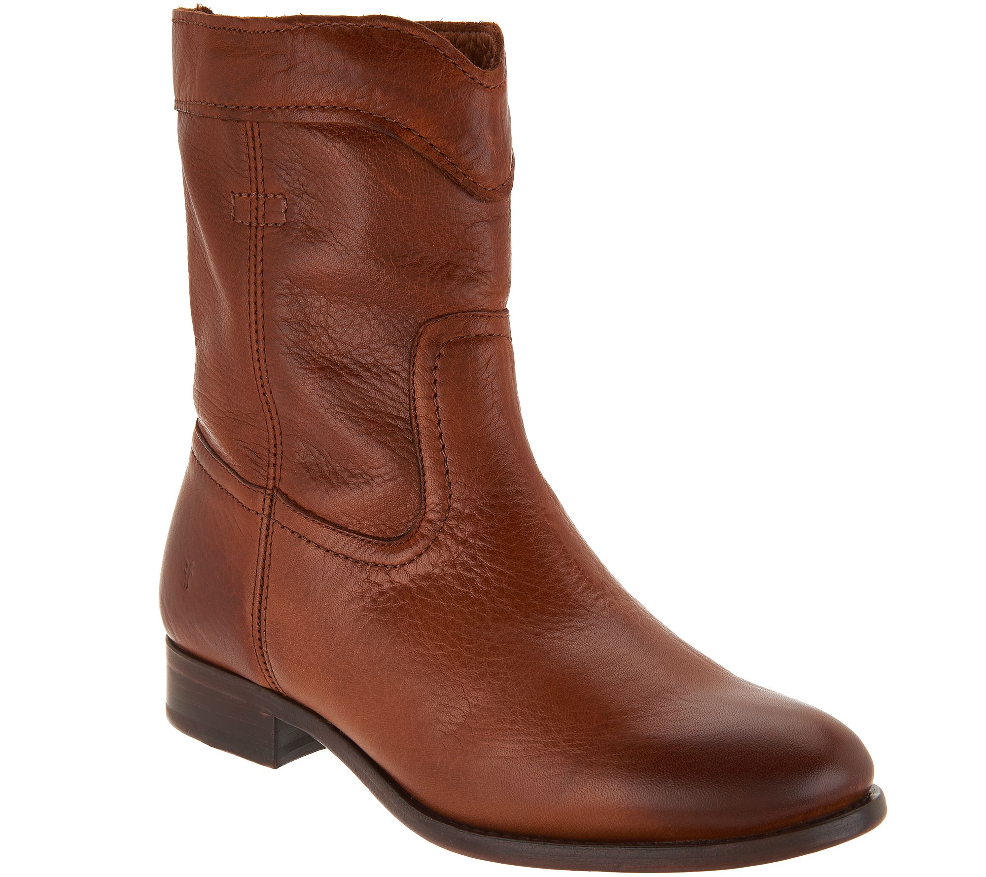 pull on leather booties
