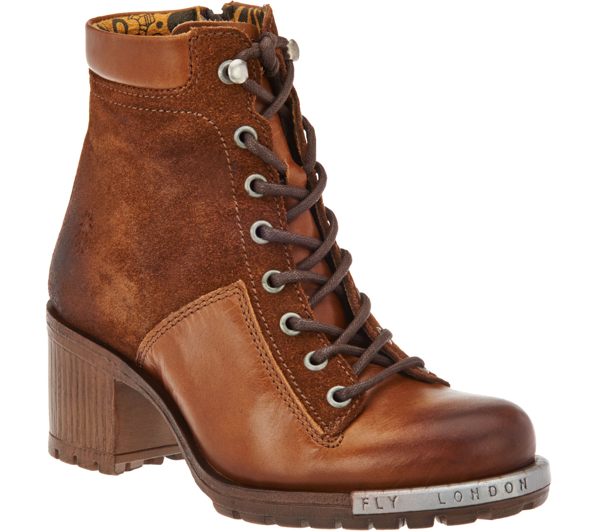 fly london leather lace up boots