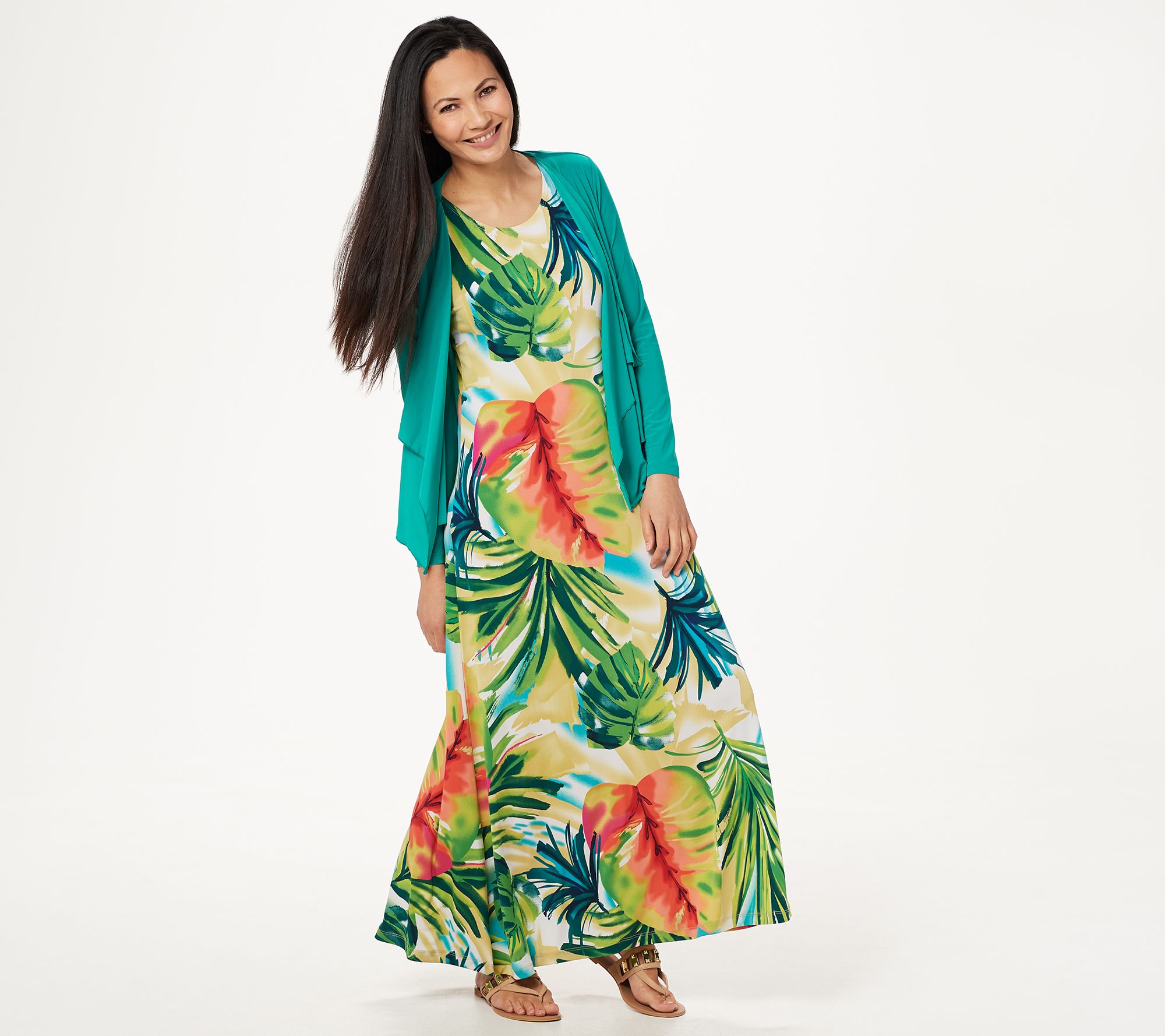 qvc renee maxi dress