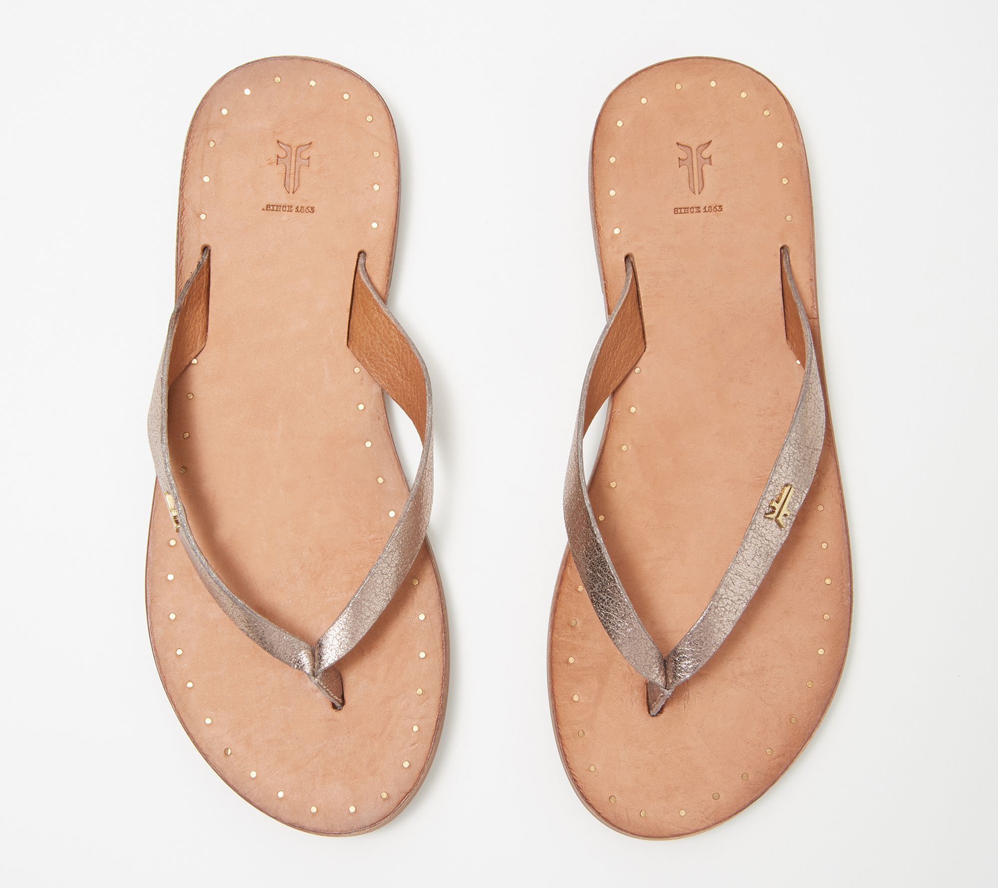 Frye Leather Thong Sandals - Azalea 