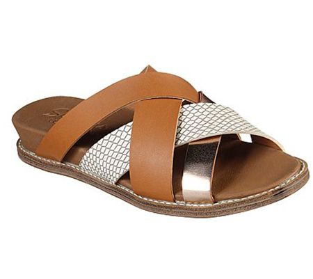 skechers textured strappy sandals