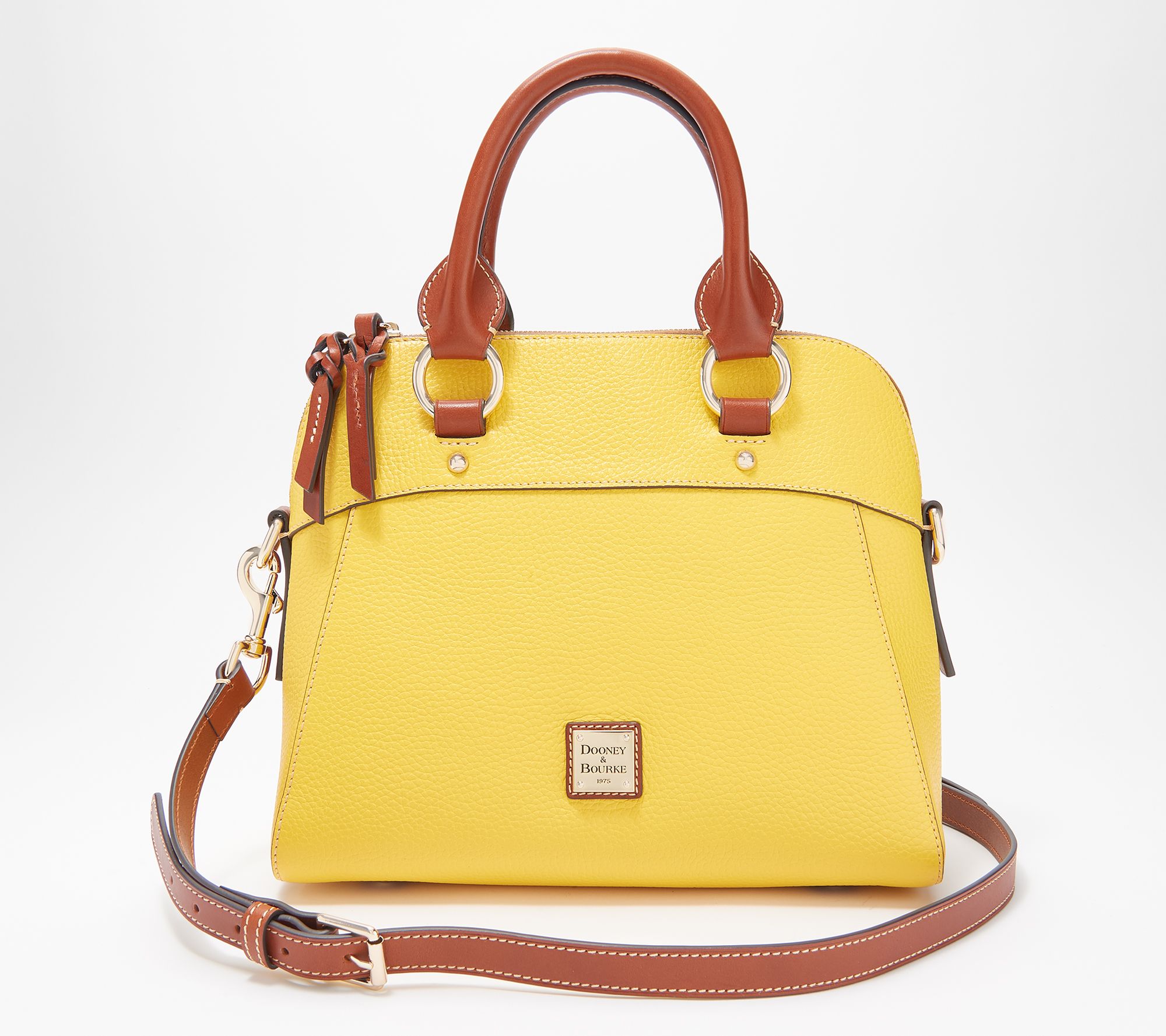 qvc dooney and bourke pebble leather crossbody