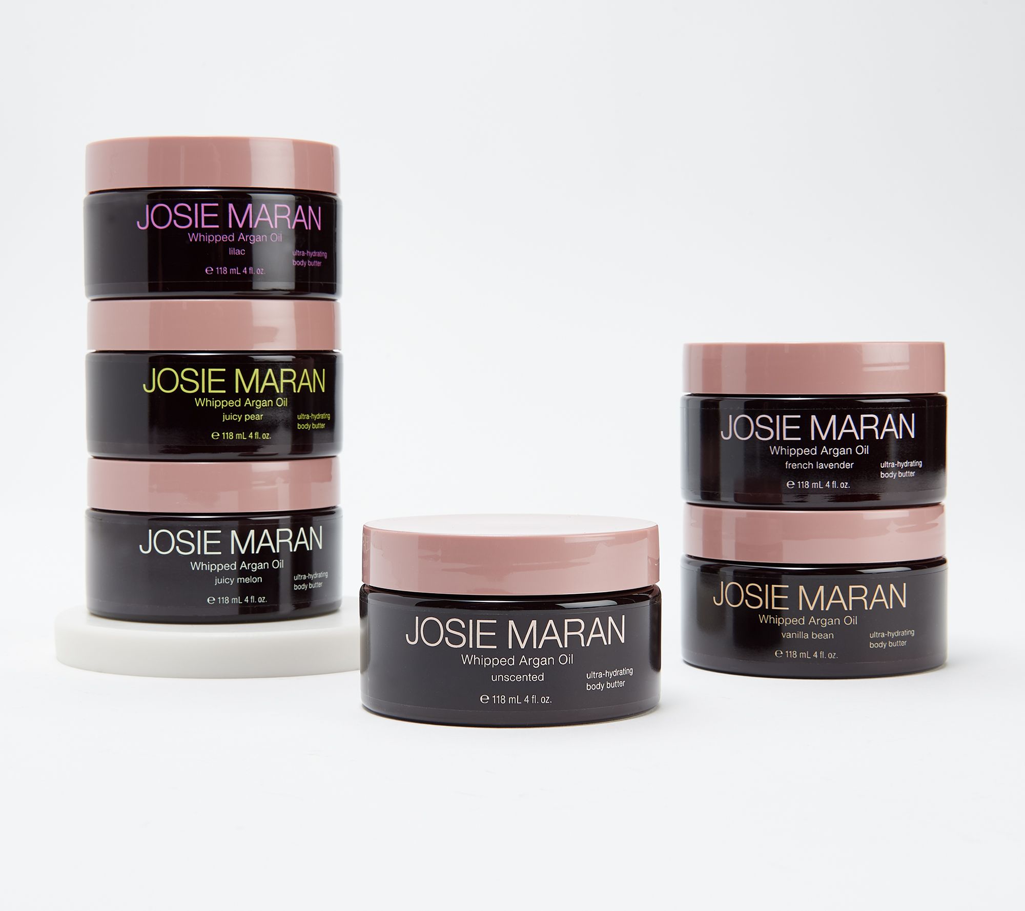 Download Josie Maran Summer Lovin Set Of 6 Whipped Body Butters Qvc Com PSD Mockup Templates