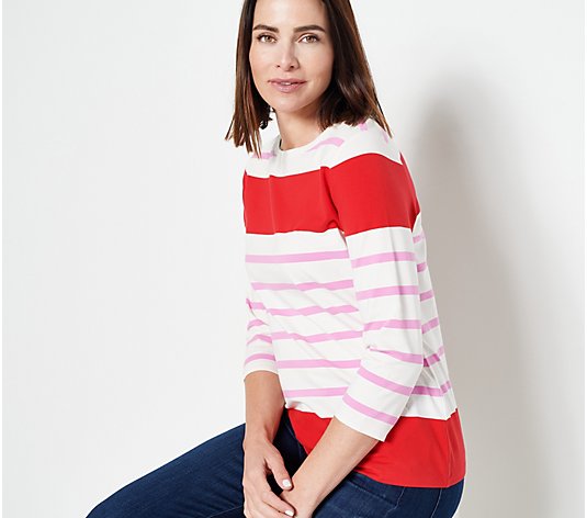 Details about   Isaac Mizrahi x Target Striped Boat Neck Pullover Sweater Womens Plus Size 2X 