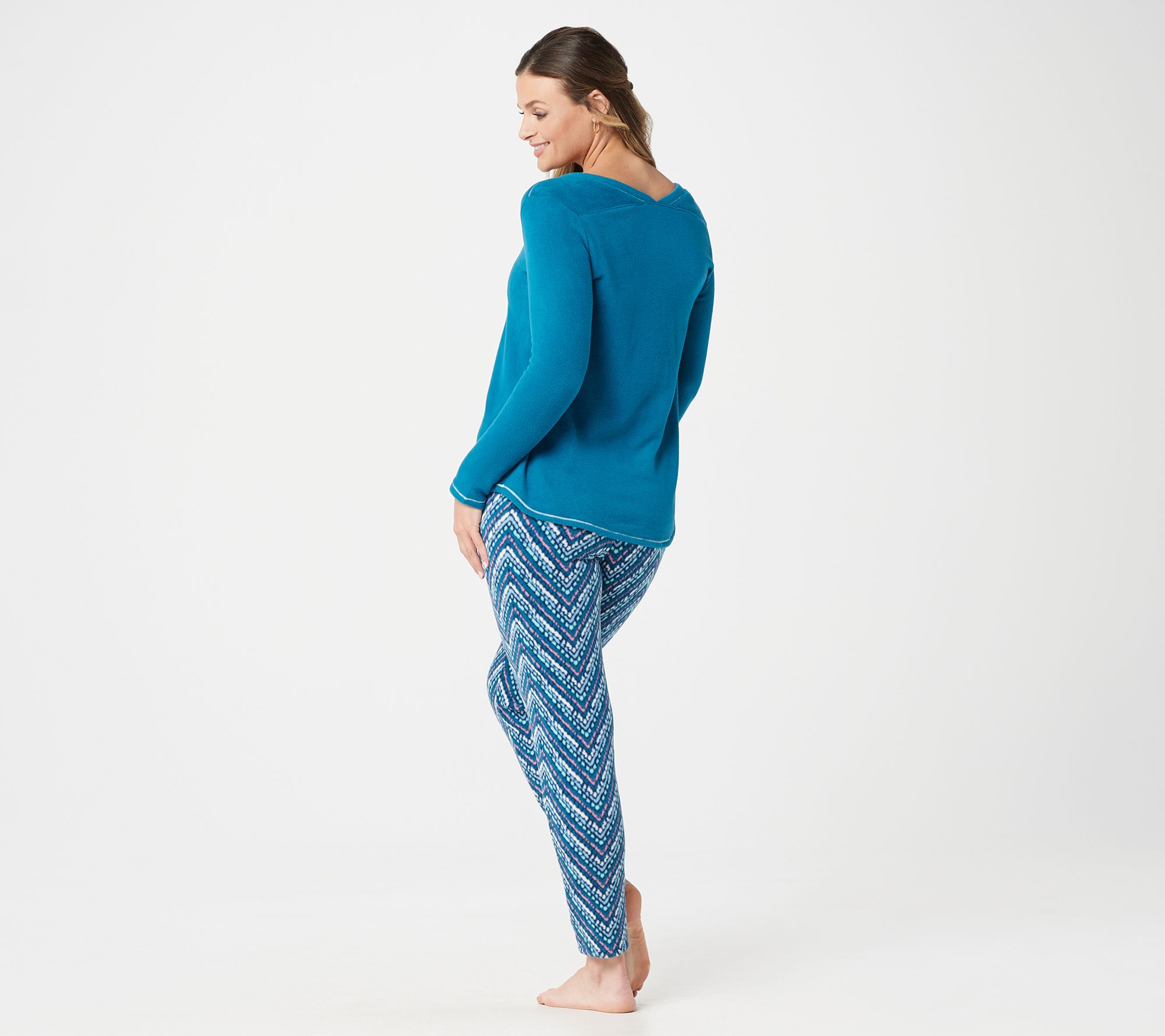 cuddl duds regular fleecewear stretch jogger pajama set