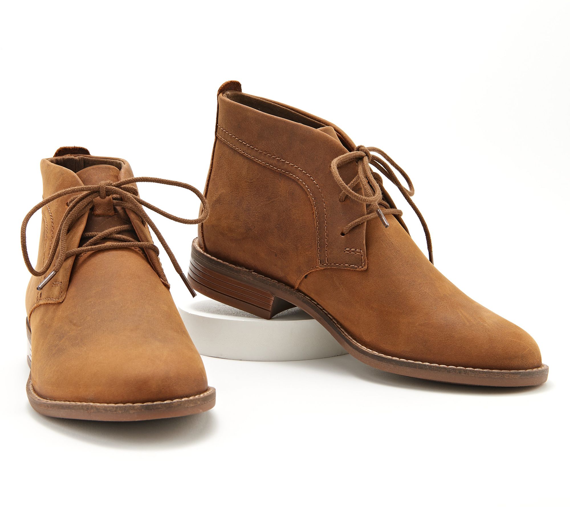 clarks leather and suede boots