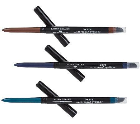 Laura Geller I Care Waterproof Eye Liner Pencil Trio 