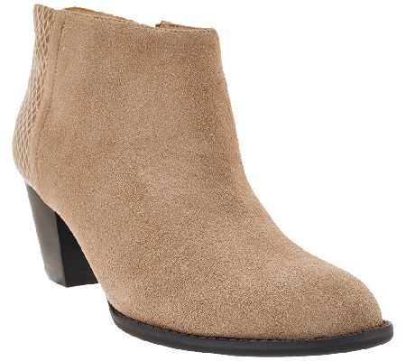 vionic ankle boots qvc