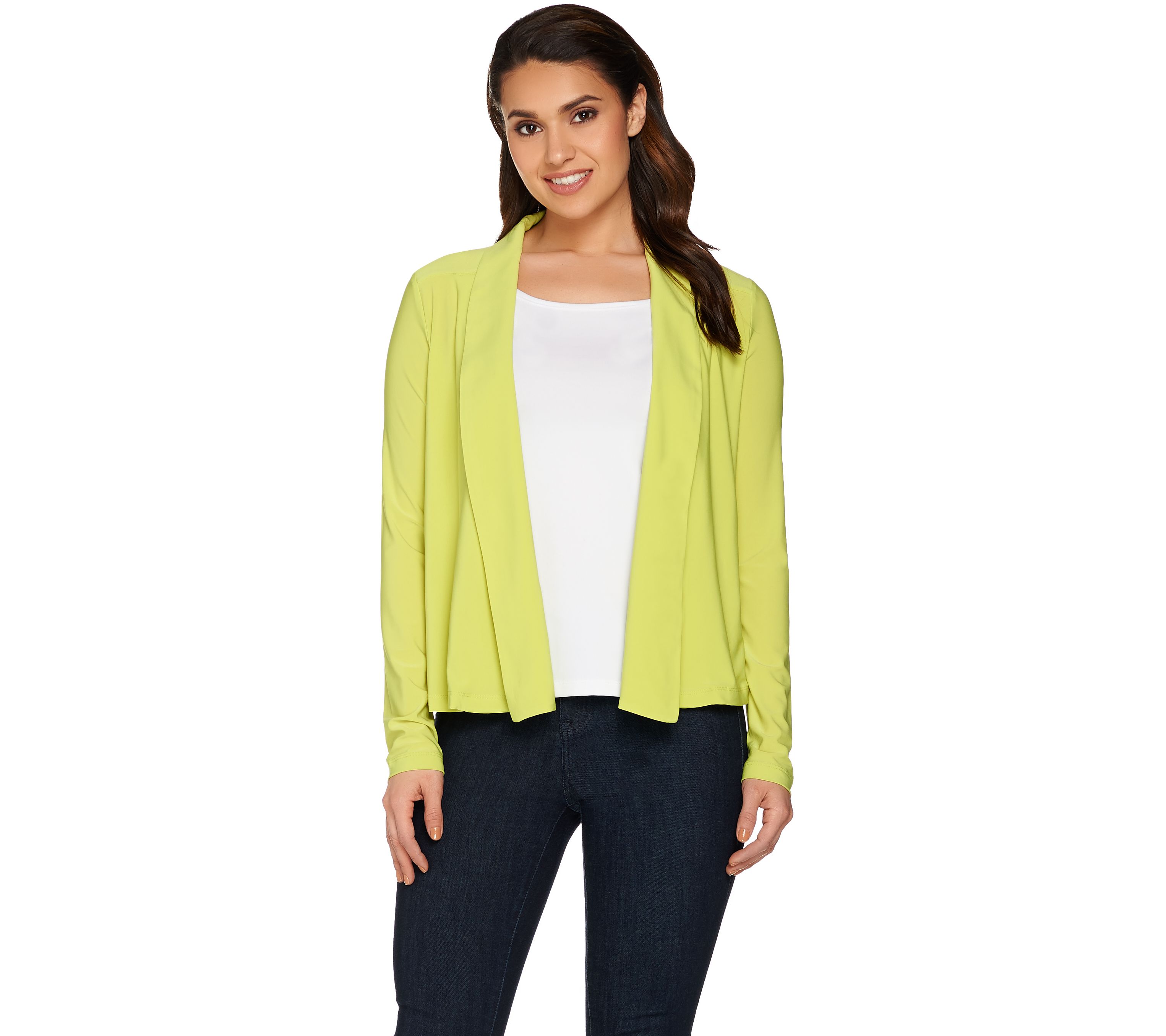jersey knit cardigan