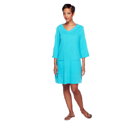 gauze beach tunic