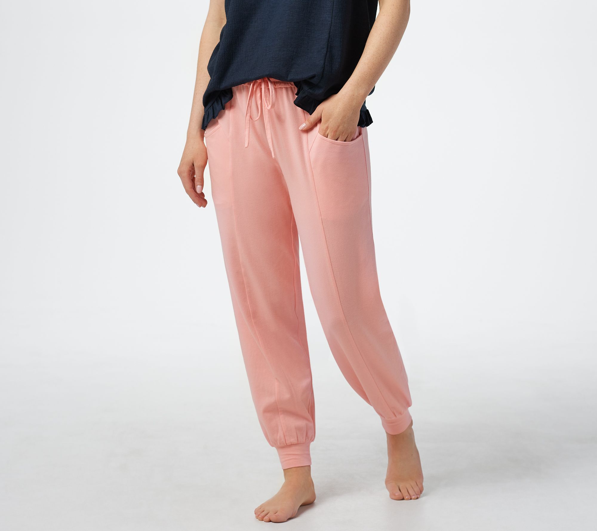 qvc anybody cozy knit jogger pants