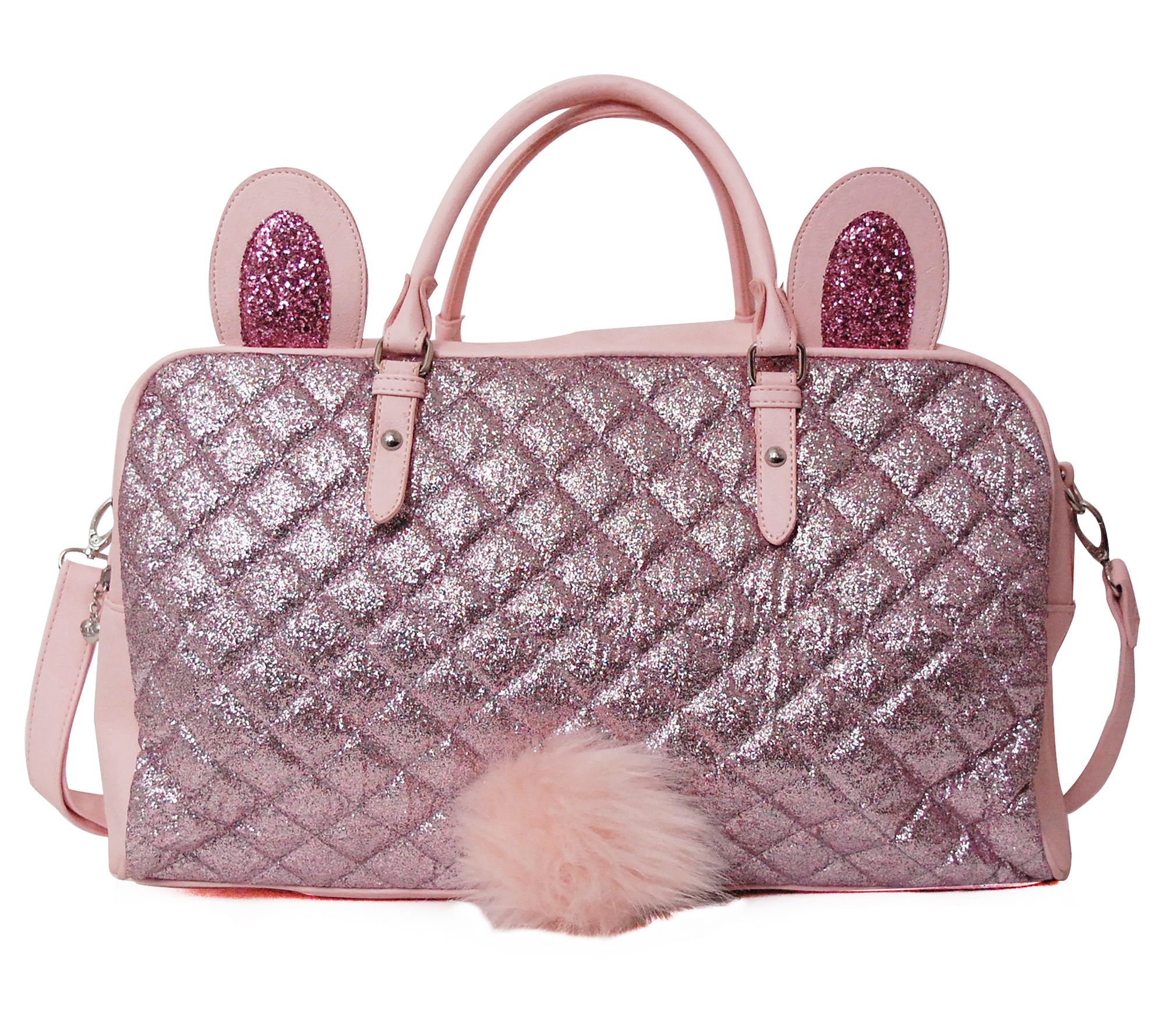 glitter duffle bag