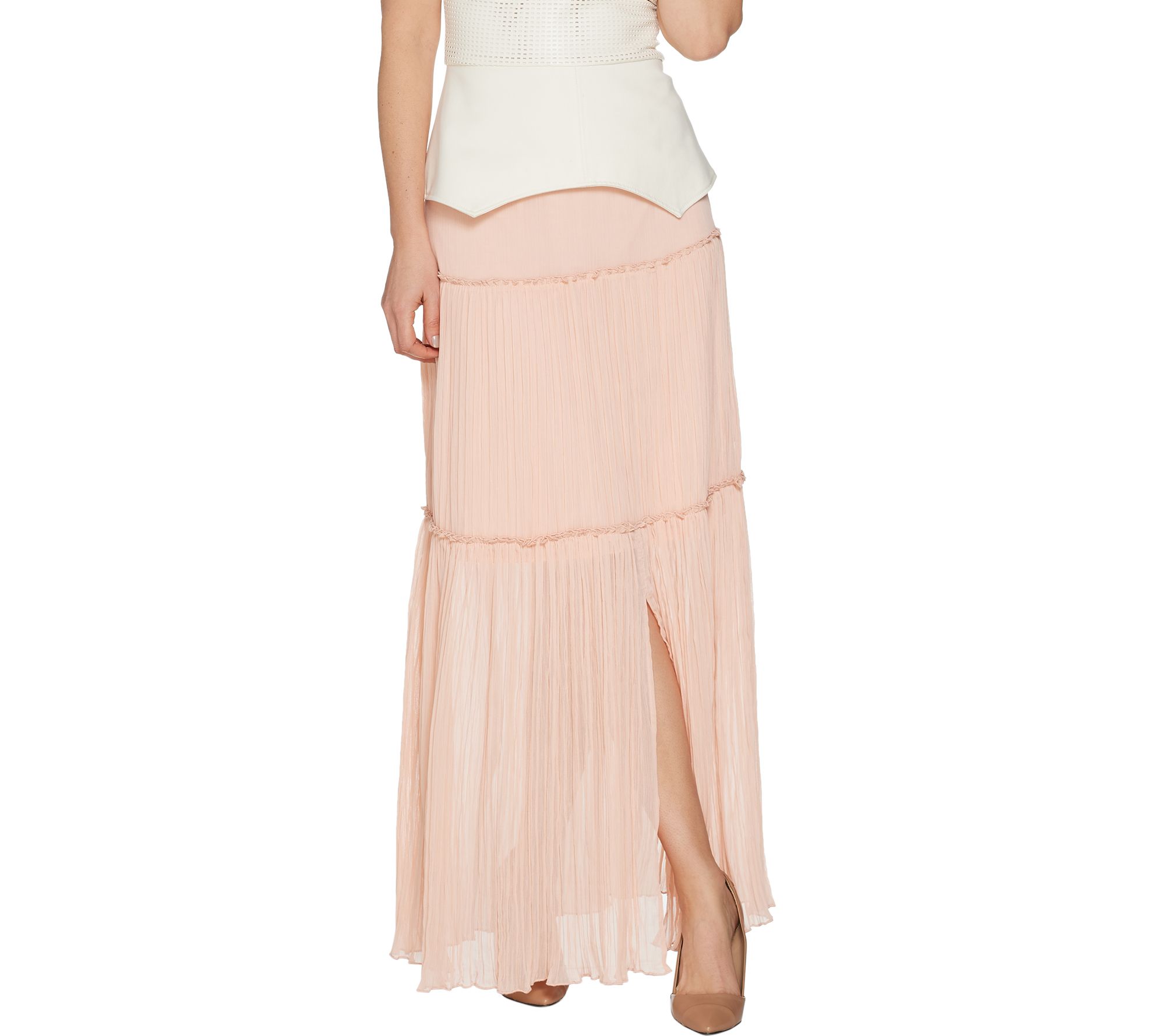 women's maxi skirts qvc