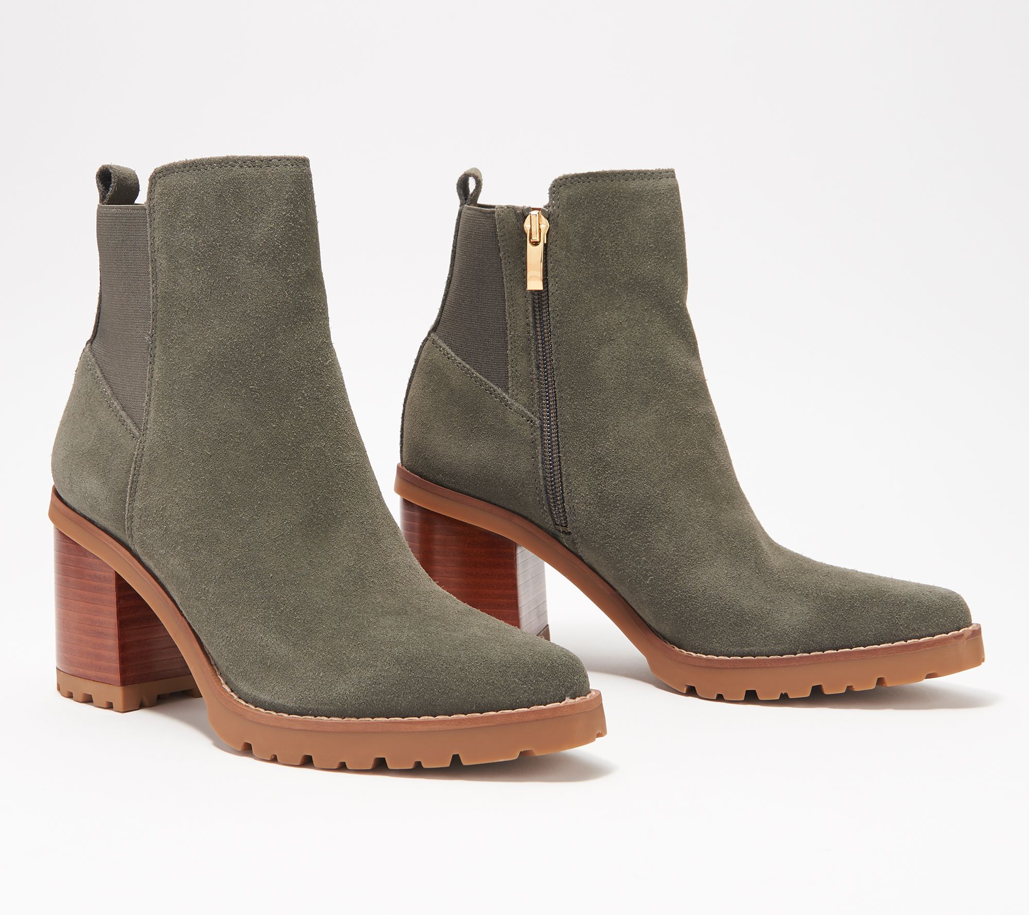 Franco Sarto Suede Ankle Boots - Tori 