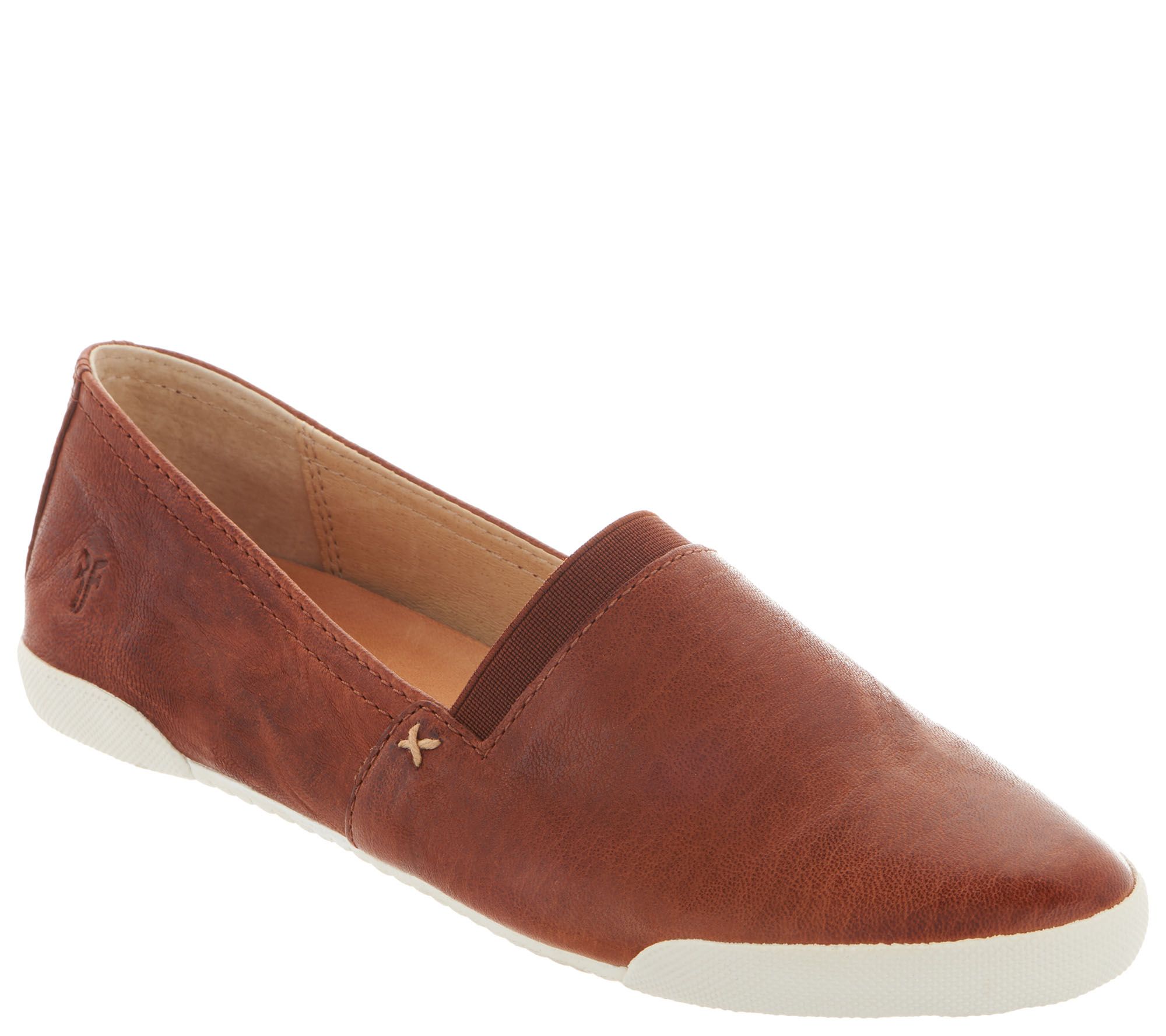 frye leather slip on shoes