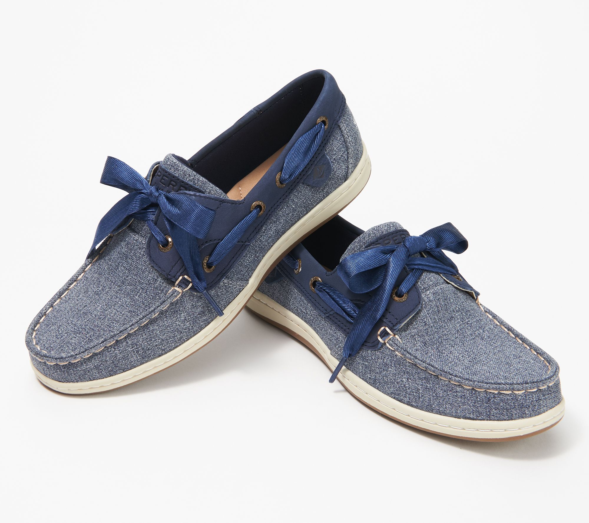 navy blue sperry boat shoes