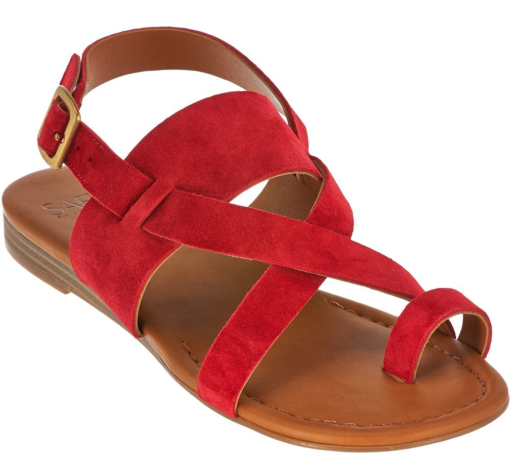 franco sarto red sandals