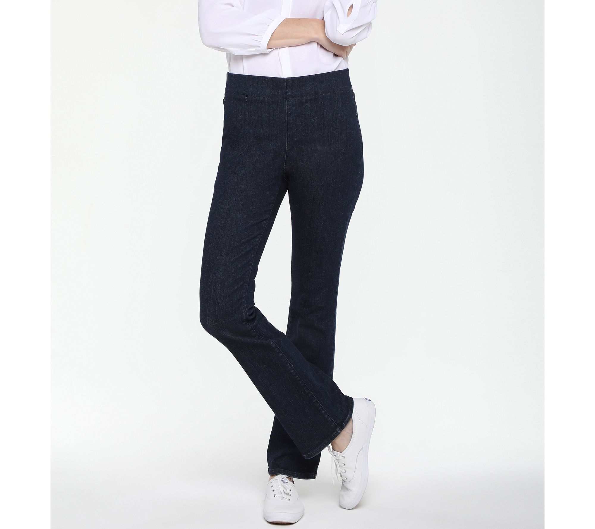 NYDJ Spanspring Pull-On Slim Bootcut Jeans- Langley -