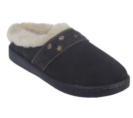 clarks step sleep faux fur clog