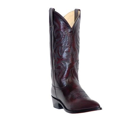 black cherry cowboy boots for men